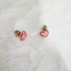 Alicia Bonnie • in Love Rose Gold Pink Drusy Earrings $42